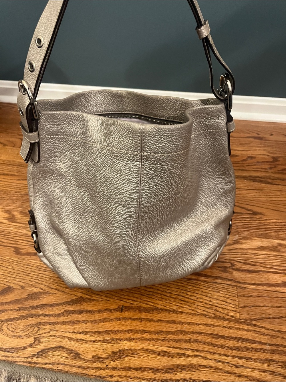 Coach Madison / Soho Pebbled Leather Convertible Duffle Hobo Bag (F15064) COA